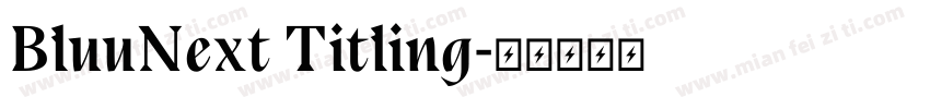 BluuNext Titling字体转换